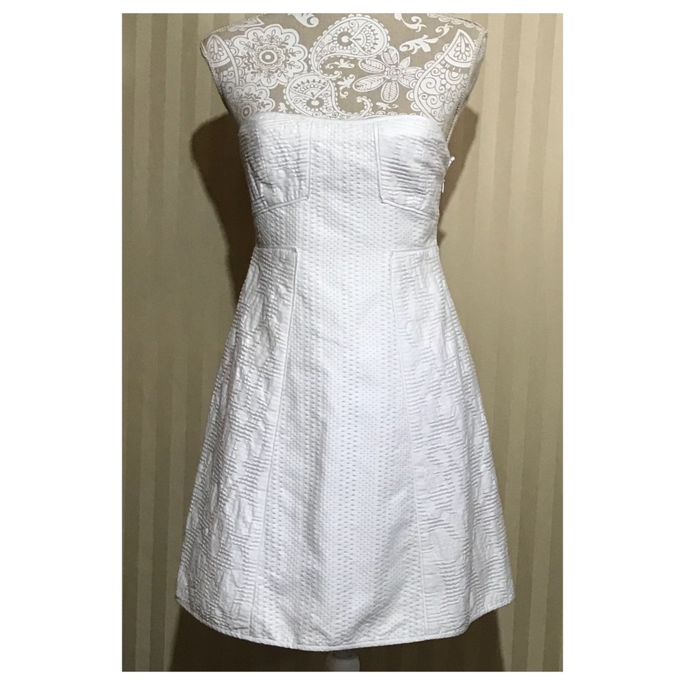 Tibi New York white a line dress size 4